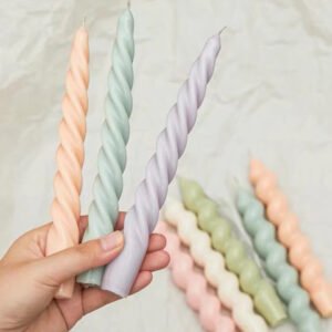 Long Spiral Dinner Candle 80g